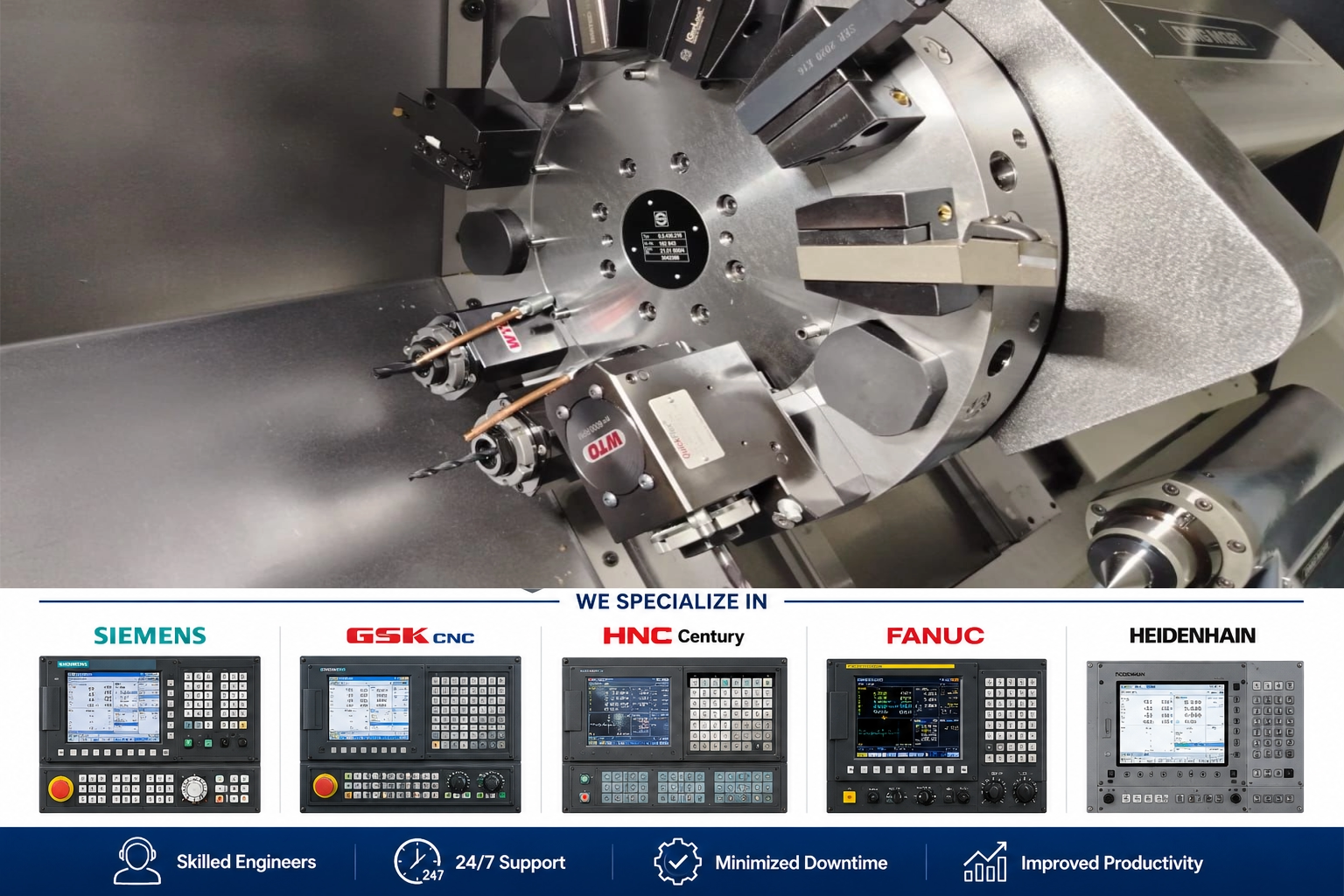 CNC machine technical support